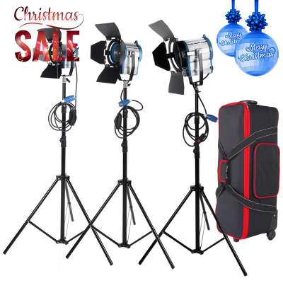 Low Price HMI 1000w Led Fresnel Film Light Fresnel Tungsten Spotlight Video Photo TV Studio Lights For Sale